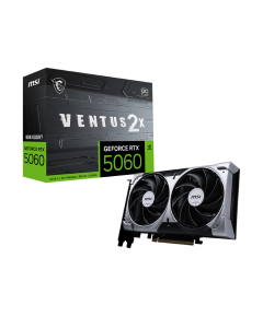 MSI VGA PCI-E NVIDIA GF RTX 5060 8G VENTUS 2X OC, 8GB/128BIT, GDDR7, HDMI/ 3XDP, 2 SLOT FANSINK, DUAL FAN, 3YW.