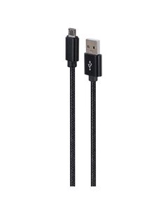 GEMBIRD USB - MICRO USB CABLE WITH TEXTILE BRAID, PLUGS IN METAL CASING, 1.8M, BLACK (CCDB-MUSB2B-AMBM-6) (GEMCCDB-MUSB2B-AMBM-6)