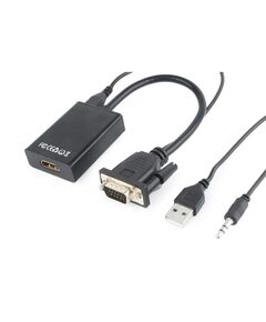 CABLEXPERT ΜΕΤΑΤΡΟΠΈΑΣ 3.5MM / USB-A / VGA MALE ΣΕ HDMI FEMALE (A-VGA-HDMI-01) (GEMA-VGA-HDMI-01)