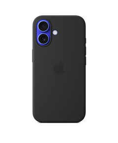 IPHONE 16 SILICONE CASE MAGSAFE - BLACK