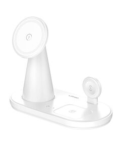 LDNIO ΑΣΎΡΜΑΤΟΣ ΦΟΡΤΙΣΤΉΣ WL01 ΜΕ LED ΦΩΤΙΣΜΌ, 3 ΣΕ 1, 15W, ΛΕΥΚΌΣ
