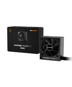 BEQUIET PSU SYSTEM POWER 11 650W BP011EU, BRONZE CERTIFIED, SILENCE-OPTIMIZED 12CM SILENT FAN, 5YW.