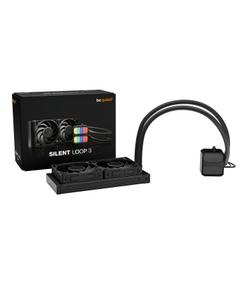BEQUIET CPU HYDRO COOLER SILENT LOOP 3 240MM BW024, INTEL SOCKET LGA 1851/1700/1200/2066/1150/1151/1155, AMD AM5/AM4, 2X120MM FAN SILENT WINGS 4 PWM, BLACK, 3YW.