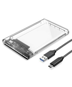 ORICO ΘΉΚΗ ΓΙΑ 2.5" SATA HDD/SSD 2139C3, 5GBPS, ΔΙΆΦΑΝΗ