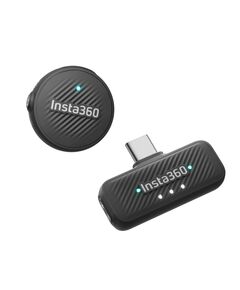INSTA360 MIC AIR (1 TRANSMITTER, 1 RECIEVER) - 10H BATTERY, 300M WIRELESS RANGE, BUILT-IN NOISE REDU