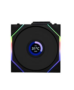 LIAN LI UNI FAN TL-LCD WIRELESS REVERSE 120 BLACK (1PC) CASE FAN