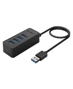 ORICO USB HUB W5P-U3, 4X ΘΥΡΏΝ, USB 3.0, 5GBPS, USB ΣΎΝΔΕΣΗ, 1M ΚΑΛΏΔΙΟ, ΜΑΎΡΟ