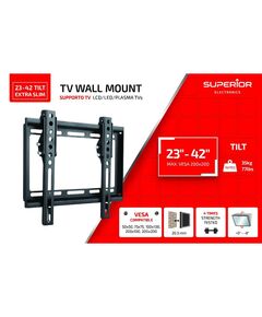 SUPERIOR ΕΠΙΤΟΊΧΙΑ ΒΆΣΗ ΤΗΛΕΌΡΑΣΗΣ TILT EXTRA SLIM 23"-42" (SUPSTV008) (SPRSUPSTV008)