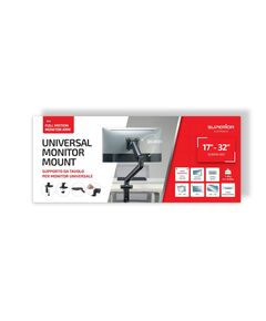 SUPERIOR ΕΠΙΤΡΑΠΈΖΙΑ ΒΆΣΗ ΟΘΌΝΗΣ PRO 17"-32" ΜΕ ΠΛΉΡΩΣ ΡΥΘΜΙΖΌΜΕΝΟ ΒΡΑΧΊΟΝΑ (SUPSPC003) (SPRSUPSPC003)