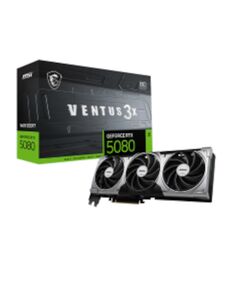 MSI VGA PCI-E NVIDIA GF RTX 5080 16G VENTUS 3X OC PLUS, 16GB/256BIT, GDDR7, HDMI/3XDP, TRIPLE FAN, 3 SLOT FANSINK, 3YW.