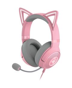 RAZER KRAKEN KITTY V2 PINK RGB USB 7.1 GAMING HEADSET KITTY EARS PC / PS5 / SWITCH (RZ04-04730200-R3M1) (RAZRZ04-04730200-R3M1)