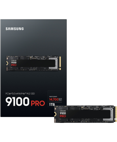SAMSUNG SSD M.2 NVME PCI-E GEN5 1TB MZ-VAP1T0BW SERIES 9100 PRO, M.2 2280, NVME PCI-E GEN5X4, READ 14700MB/S, WRITE 13300MB/S, 5YW.