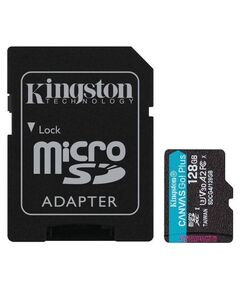 KINGSTON MEMORY CARD SDCG4/128GB CANVAS GO PLUS CLASS 10, UHS-I, U3, V30, A2