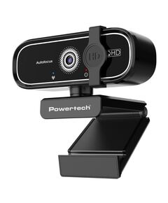 POWERTECH WEB CAMERA PT-1427, 5MP, 2K QHD, ΑΥΤΌΜΑΤΗ ΕΣΤΊΑΣΗ, 1.5M, ΜΑΎΡΗ