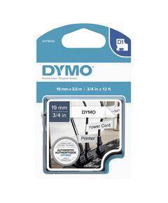 FLEXIBLE NYLON TAPE DYMO D1 16958  19MM X 3,5M (ΜΑΎΡΑ ΓΡΆΜΜΑΤΑ ΣΕ ΛΕΥΚΌ ΦΌΝΤΟ) (S0718050) (DYMO16958)