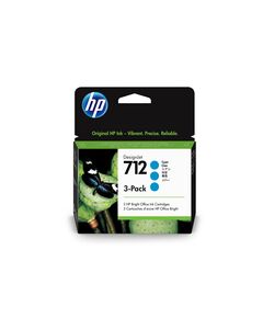 HP ΜΕΛΆΝΙ INKJET NO.712 CYAN 3-PACK (3ED77A) (HP3ED77A)