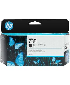 HP ΜΕΛΆΝΙ INKJET NO.738 130-ML BLACK DESIGNJET (498N4A) (HP498N4A)