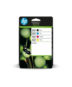 HP 937 CMYK ORIGINAL INK CARTRIDGE 4-PACK