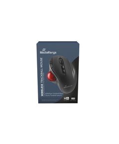 MEDIARANGE OPTICAL 7-BUTTON WIRELES WITH TRACKBALL.SCROOL WHEEL, DPI 800-2400, BLACK/RED (MROS263)