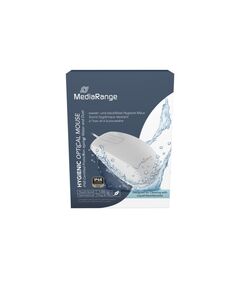 MEDIARANGE WIRED OPTICAL 2-BUTTON HYGIENIC MOUSE WITH TOUCH-SCROLL, 1.000 DPI, IP68, WHITE (MROS265)