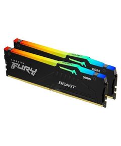 KINGSTON MEMORY KF556C40BBAK2-128 FURY BEAST BLACK RGB DDR5, 5600MT/S, 128GB,KIT OF 2