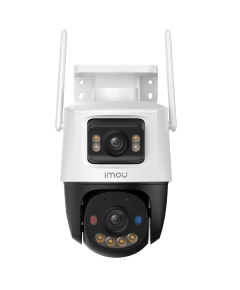 IMOU IP CAMERA CRUISER DUAL 2 PRO 8MP IPC-S7XFP-8U0WED, OUTDOOR, DUAL CAMERA 4 FIXED & 4 MOTORIZED ROTATED PTZ, H.265/H.264, 8X DIGITAL ZOOM, IR 30M, WIFI, ETHERNET, MICRO SD, MIC&SPEAKER, 2-WAY TALK, BUILT IN SIREN &SPOTLIGHT, DC12V1A, 3YW.