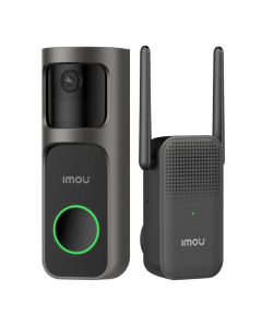 IMOU SMART HOME DOORBELL 2S KIT DB-2SP-3T0W/ DS2S, INDOOR WIRELESS DOORBELL WITH CHIME, 5000MAH BATTERY, BUILT-IN MIC & SPEAKER, 2-WAY TALK, PIR, CALL NOTIFICATIONS, MULTIPLE RINGTONES, 2.4GHZ WIFI, MICRO SD UP TO 512GB, WEATHERPROOF, 3YW.