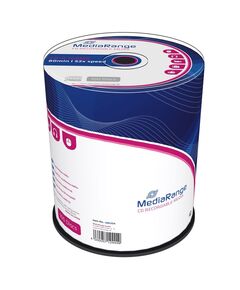 MEDIARANGE CD-R 80' 700MB 52X CAKE BOX X 100 (MR204)