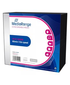 MEDIARANGE CD-R 80' 700MB 52X SLIMCASE PACK X 10 (MR205)