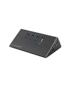 LC-POWER USB 3.0 HUB 3 -PORT USB-A (ΜΑΎΡΟ) (LC-HUB-ALU-2B-4) (LC-HUB-ALU-2B-4)