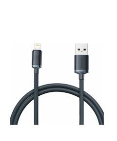 BASEUS CRYSTAL SHINE BRAIDED USB TO LIGHTNING CABLE ΜΑΎΡΟ 1.2M (CAJY000001) (BASCAJY000001)