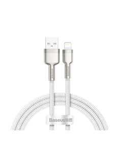 BASEUS BRAIDED USB TO LIGHTNING CABLE ΛΕΥΚΌ 1M (CALJK-A02) (BACALJKA02)