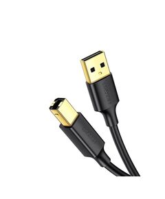 UGREEN USB 2.0 CABLE USB-A MALE - USB-B MALE ΜΑΎΡΟ 3M (10351) (10351) (UGR10351)
