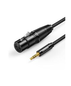 UGREEN CABLE XLR FEMALE - 3.5MM MALE ΜΑΎΡΟ 2M  (20244) (UGR20244)