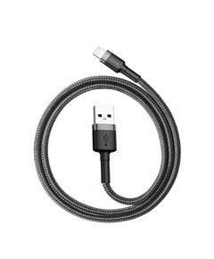 BASEUS CAFULE USB LIGHTNING CABLE 2.4A 0.5M GRAY+BLACK (CALKLF-AG1) (BASCALKLF-AG1)