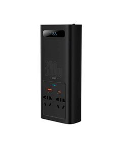 BASEUS POWER INVERTER  300W 220V CN/EU BLACK (CGNB010101) (BASCGNB010101)