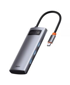 BASEUS ADAPTER 5IN1  HUB USB-C TO 3X USB 3.0 + HDMI + USB-C PD (WKWG020013) (BASWKWG020013)