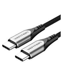 VENTION NYLON BRAIDED TYPE-C TO TYPE-C 3A/PD 60W CABLE 1.5M GRAY ALUMINUM ALLOY TYPE (TADHG) (VENTADHG)