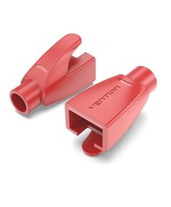 VENTION RJ45 STRAIN RELIEF BOOTS RED PVC TYPE 50-PACK (IODR0-50) (VENIODR0-50)