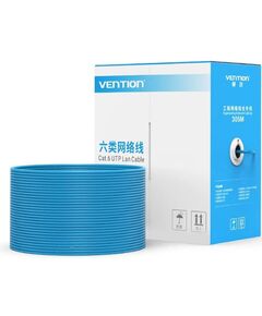 VENTION CAT.6 UTP LAN CABLE OXYGEN-FREE COPPER 305M BLUE (IHBL305) (VENIHBL305)