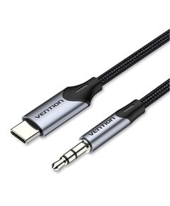 VENTION TYPE-C MALE TO 3.5MM MALE CABLE 1M GRAY ALUMINUM ALLOY TYPE (BGKHF) (VENBGKHF)