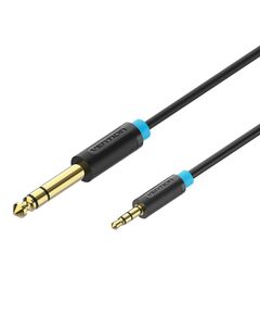 VENTION 3.5MM MALE TO 6.5MM MALE AUDIO CABLE 1M BLACK (BABBF) (VENBABBF)
