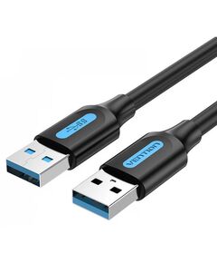 VENTION USB 3.0 A MALE TO A MALE  CABLE 0.5M BLACK PVC TYPE (CONBD) (VENCONBD)