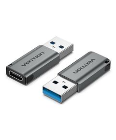 VENTION USB 3.0 MALE TO TYPE-C FEMALE ADAPTER GRAY ALUMINUM ALLOY TYPE (CDPH0) (VENCDPH0)