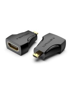 VENTION MICRO HDMI MALE TO HDMI FEMALE ADAPTER BLACK (AITB0) (VENAITB0)