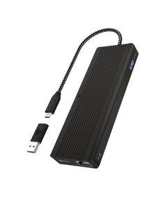 RAIDSONIC ICY BOX USB-C DOCKING STATION ΜΕ HDMI/DISPLAYPORT 4K PD ETHERNET ΚΑΙ ΣΎΝΔΕΣΗ 2 ΟΘΟΝΏΝ ΜΑΎΡΟ (IB-DK4080AC) (RSCIB-DK4080AC)