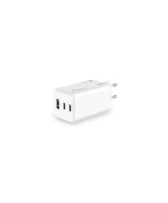 MEDIARANGE 100W GAN FAST CHARGING ADAPTER 2X USB-C AND 1X USB-A & USB-C POWER DELIVERY AND QUICK CHARGE ENABLED WHITE (MRMA123)