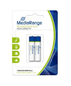 ΕΠΑΝΑΦΟΡΤΙΖΌΜΕΝΗ ΜΠΑΤΑΡΊΑ MEDIARANGE HIGH CAP. NIMH ACCUS AAA 1.2V (HR03) (2 PACK) (MRBAT122)