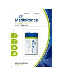 ΕΠΑΝΑΦΟΡΤΙΖΌΜΕΝΗ ΜΠΑΤΑΡΊΑ MEDIARANGE HIGH CAP. NIMH ACCUS E-BLOCK HR22 9V (6HR61) (MRBAT124)