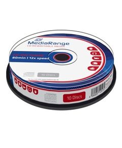 MEDIARANGE CD-RW 80' 700MB 12X CAKE BOX X 10 (MR235)